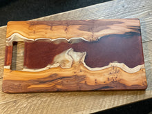 Load image into Gallery viewer, Stunning Ecopoxy charcuterie board - serving platter - serving board
