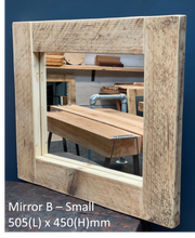 Load image into Gallery viewer, Rustic &amp; Charming Mirrors - Custom made - Any size!
