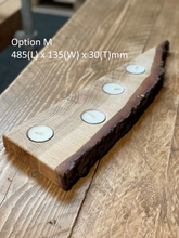 Load image into Gallery viewer, Live edge tealight holder - Solid oak - Natural
