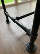 Load image into Gallery viewer, Scaffolding Table with solid hardwood table top - Industrial - Dining - table
