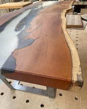 Load image into Gallery viewer, Spalted Yew translucent coffee table
